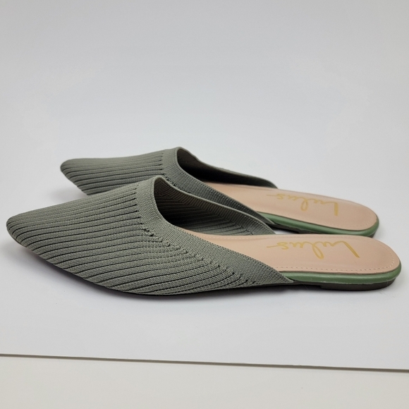 Lulu's Jeaney Ribbed Knit Pointed Toe Mule - 8.5 - Picture 6 of 12